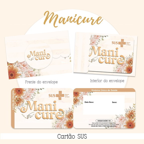 Arquivo Digital Cartão Sus Manicure #2147