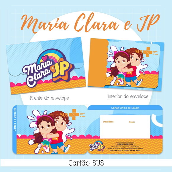 Arquivo Digital Cartão Sus Maria Clara e Jp #2148