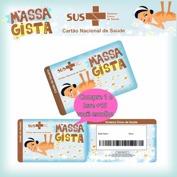 Arquivo Digital Cartão Sus Massagista #2593