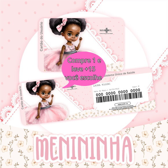 Arquivo Digital Cartão Sus Menina #2790
