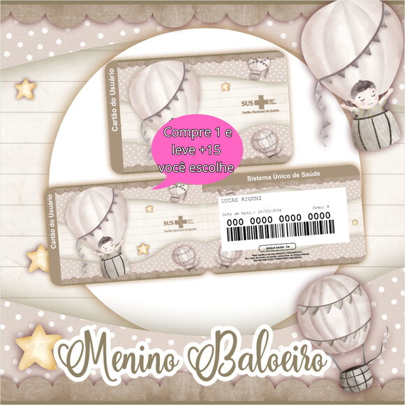 Arquivo Digital Cartão Sus Menino Baloeiro #5317