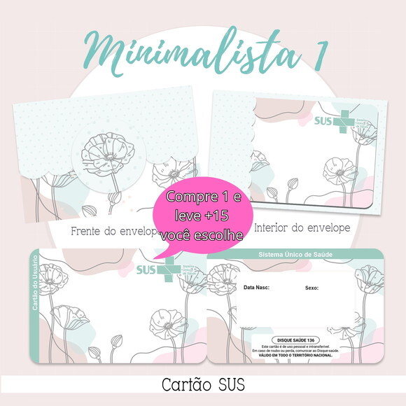Arquivo Digital Cartão Sus Minimalista #2151