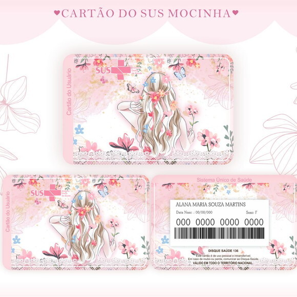 Arquivo Digital Cartão Sus Mocinha #1750