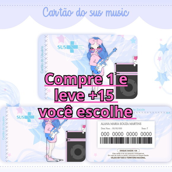Arquivo Digital Cartão Sus Música #999