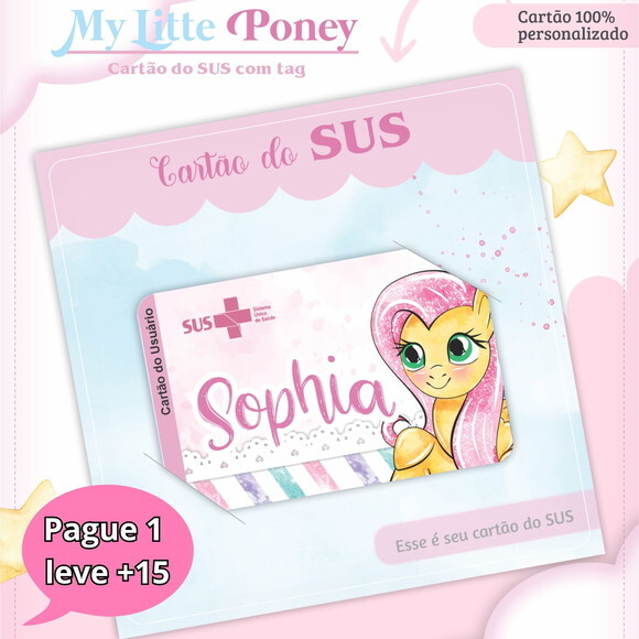 Arquivo Digital Cartão Sus My Little Pony #3292