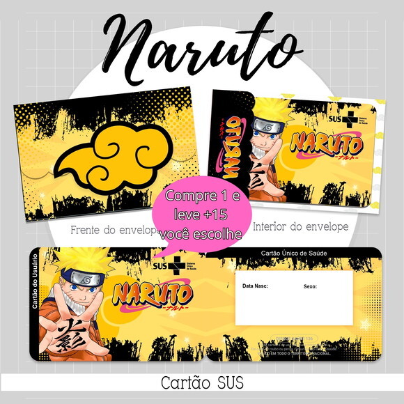 Arquivo Digital Cartão Sus Naruto #2157