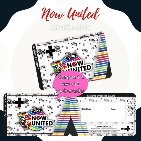 Arquivo Digital Cartão Sus Now United #1881