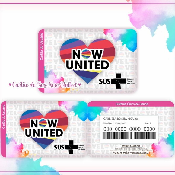 Arquivo Digital Cartão Sus Now United #954