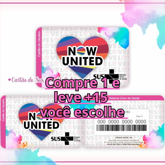 Arquivo Digital Cartão Sus Now United #954