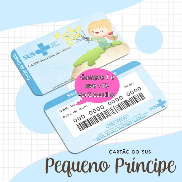 Arquivo Digital Cartão Sus o Pequeno Príncipe #1687