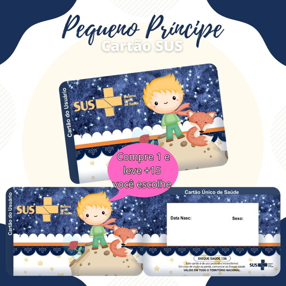 Arquivo Digital Cartão Sus o Pequeno Príncipe #581