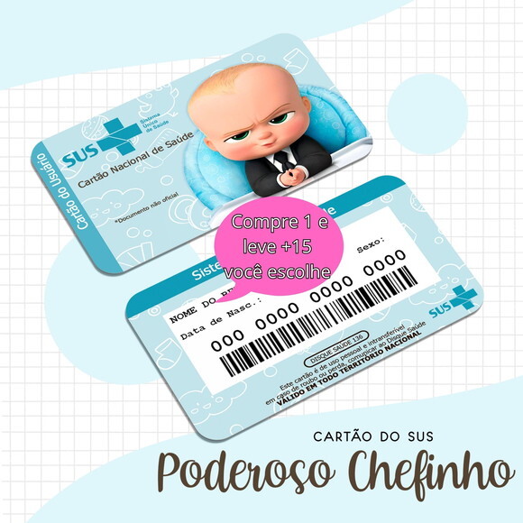 Arquivo Digital Cartão Sus o Poderoso Chefinho #1688
