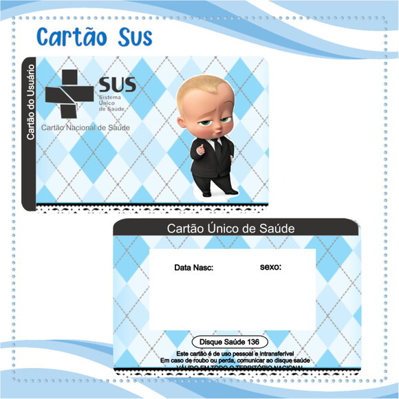Arquivo Digital Cartão Sus o Poderoso Chefinho #2098