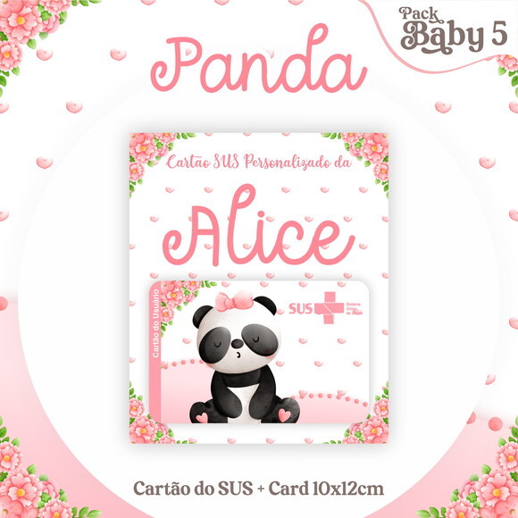 Arquivo Digital Cartão Sus Panda #2245