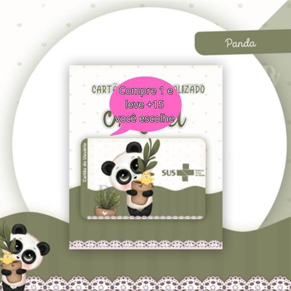 Arquivo Digital Cartão Sus Panda #2505