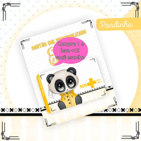 Arquivo Digital Cartão Sus Pandinha #2502