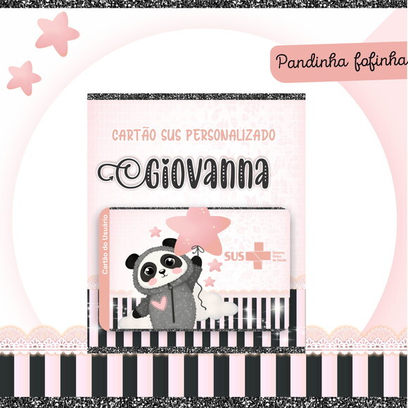 Arquivo Digital Cartão Sus Pandinha Fofa #2446