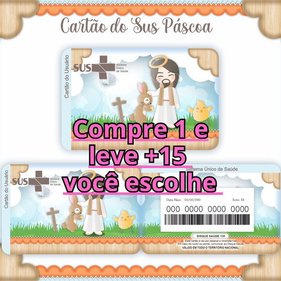 Arquivo Digital Cartão Sus Páscoa #949