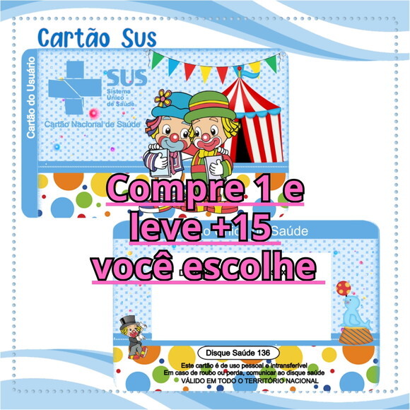 Arquivo Digital Cartão Sus Patati Patatá #2100
