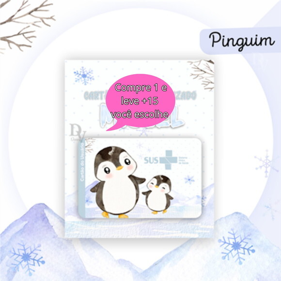 Arquivo Digital Cartão Sus Pinguim #2577