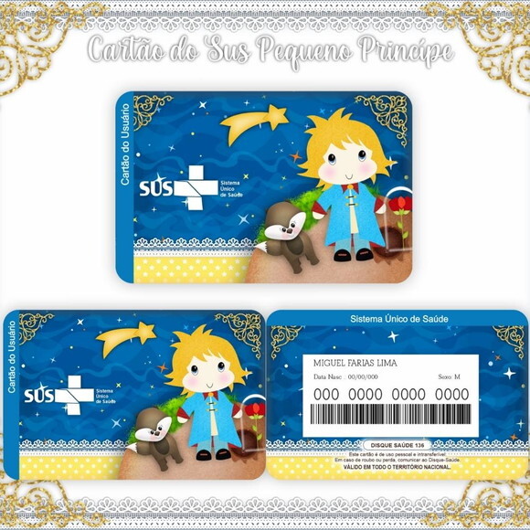 Arquivo Digital Cartão Sus Pequeno Príncipe #953