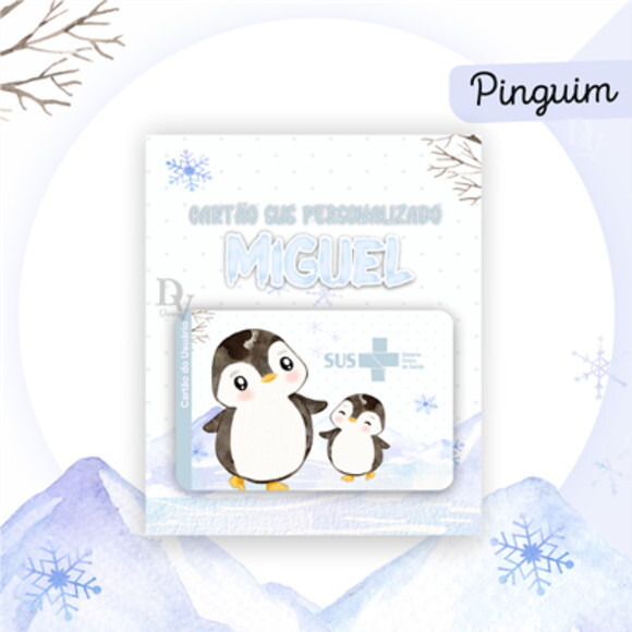 Arquivo Digital Cartão Sus Pinguim #2577