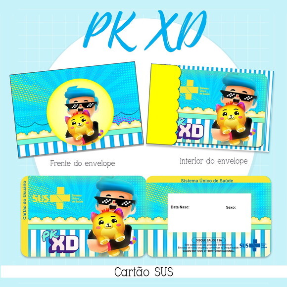 Arquivo Digital Cartão Sus Pk Xd Menino #2164
