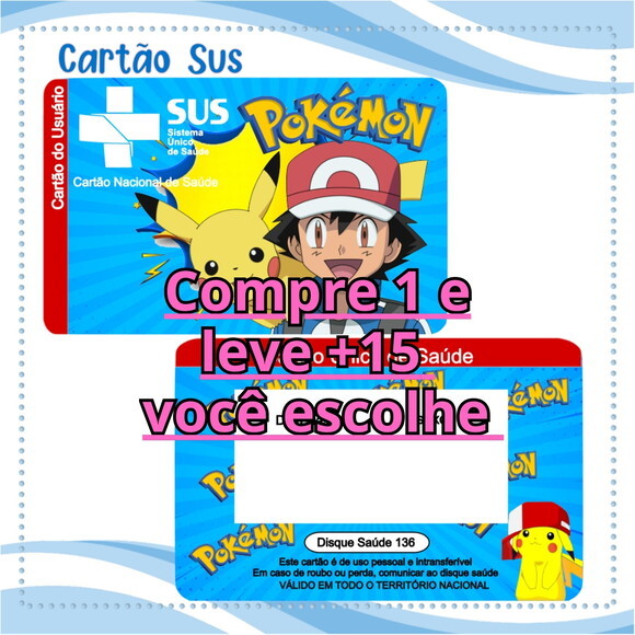 Arquivo Digital Cartão Sus Pokémon #2103