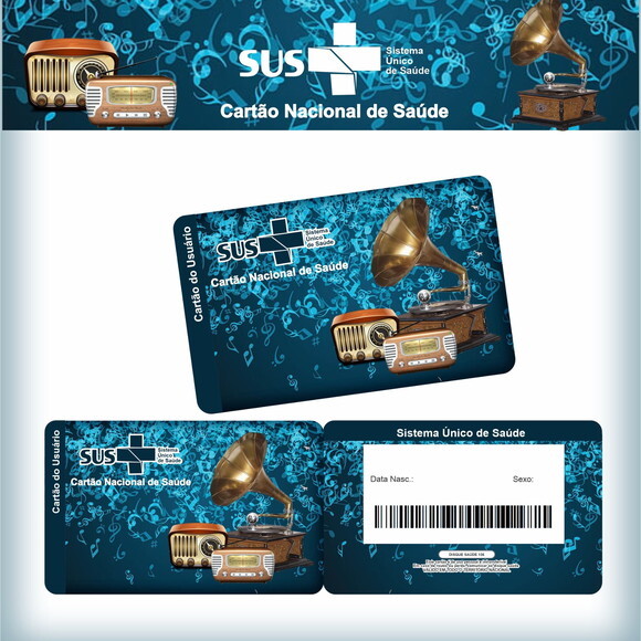 Arquivo Digital Cartão Sus Rádio Antigo #2590