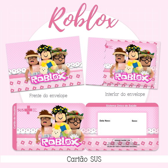 Arquivo Digital Cartão Sus Roblox Menina #2167