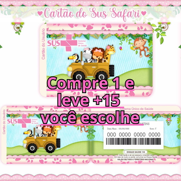 Arquivo Digital Cartão Sus Safari #939