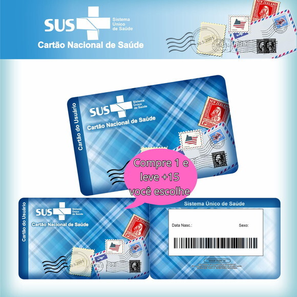 Arquivo Digital Cartão Sus Selos #2592