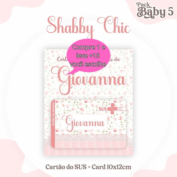 Arquivo Digital Cartão Sus Shabby Chic #2250