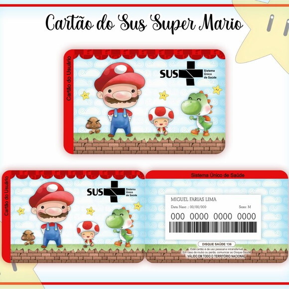 Arquivo Digital Cartão Sus Super Mário #938