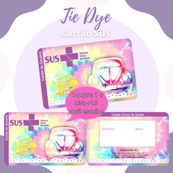 Arquivo Digital Cartão Sus Tie Dye #557