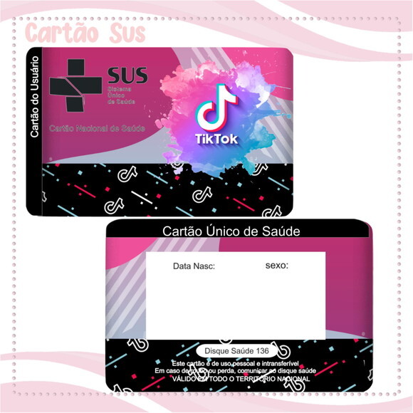 Arquivo Digital Cartão Sus Tiktok #2108