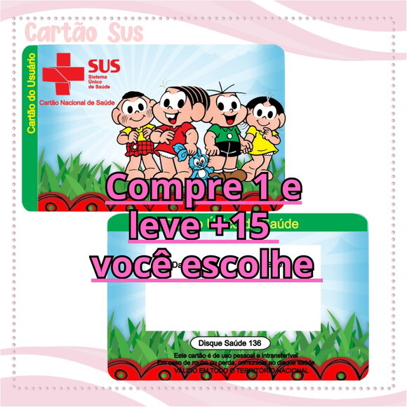 Arquivo Digital Cartão Sus Turma da Mônica #2109