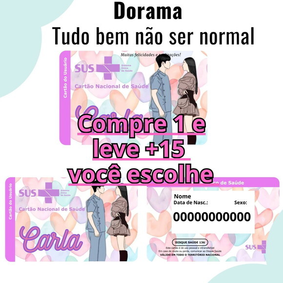 Arquivo Digital Cartão Sus Tudo Bem Não Ser Normal #3063