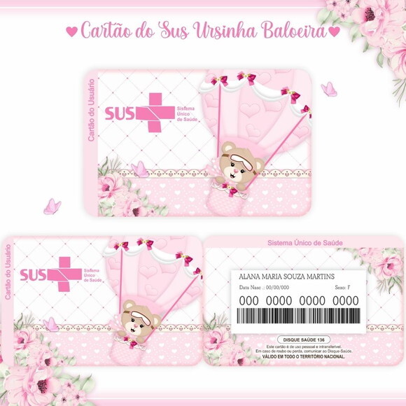 Arquivo Digital Cartão Sus Ursa Baloeira #937