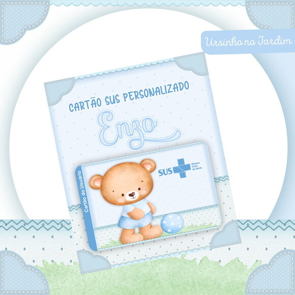 Arquivo Digital Cartão Sus Ursinho no Jardim #2441