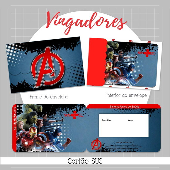 Arquivo Digital Cartão Sus Vingadores #2115