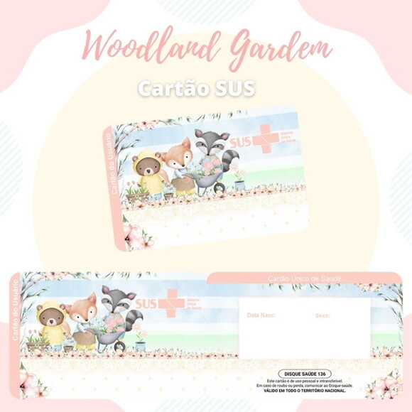 Arquivo Digital Cartão Sus Woodland Garden #1904