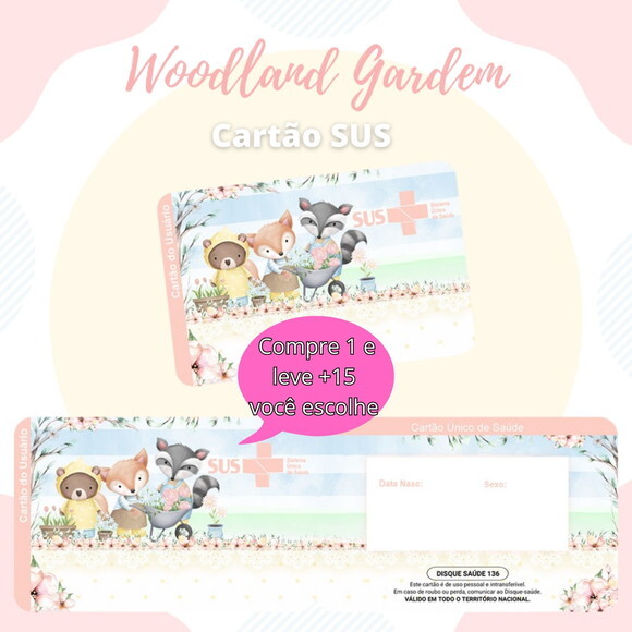 Arquivo Digital Cartão Sus Woodland Garden #1904
