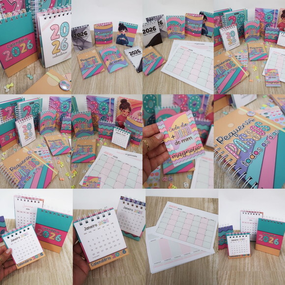 Arquivo Digital Combo Agendas Colors 2026 #6694