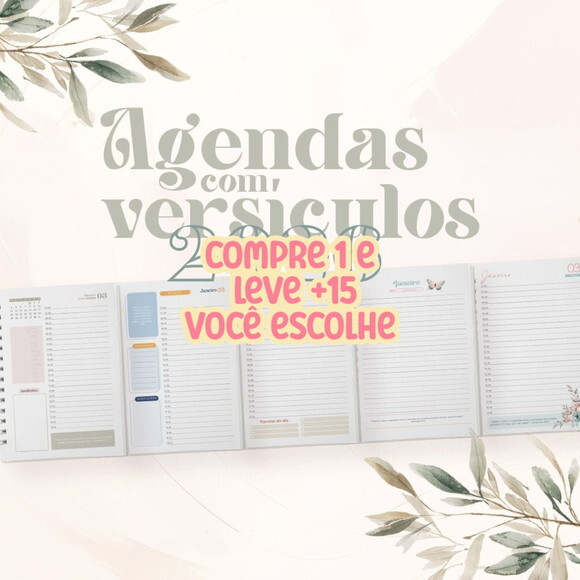 Arquivo Digital Combo Agendas com Versículos 2026 #7741