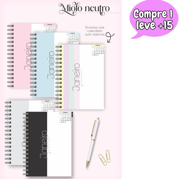 Arquivo Digital Combo Miolos Neutros Agenda 2024 #3546