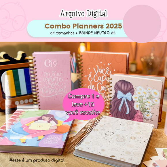 Arquivo Digital Combo Planners 2025 - Datado #5470