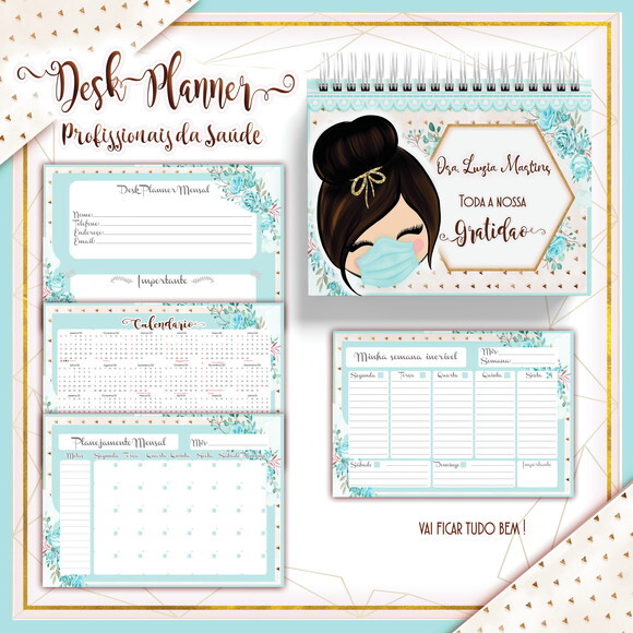 Arquivo Digital Desk Planner Profissionais de Saúde #3072