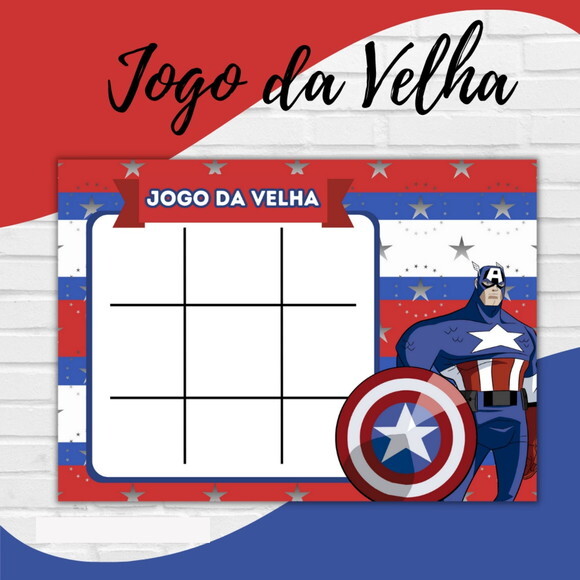 Arquivo Digital Jogo da Velha Capitão América #3076