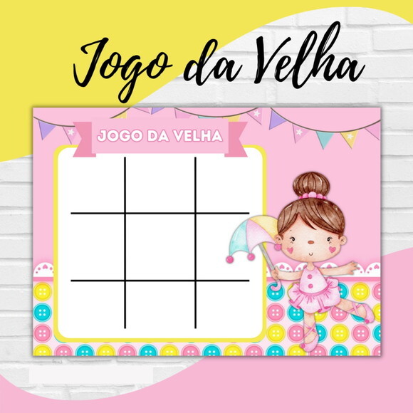 Arquivo Digital Jogo da Velha Circo Rosa #2728